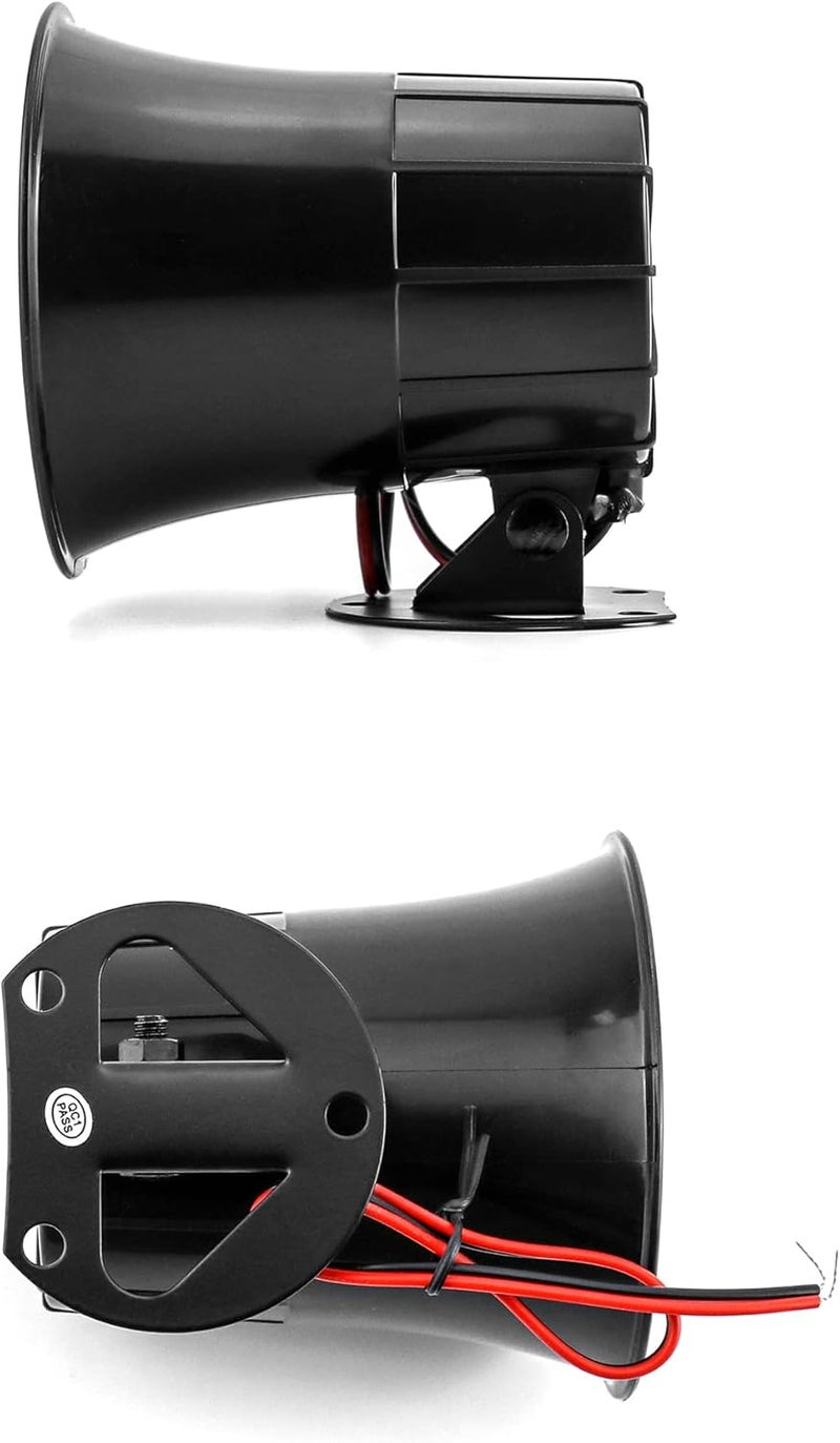 QWORK Electric Siren Horn, 2 Pack DC 12V Security Loud Wired Alarm Siren for Home Alarm System Security and Protection, 110 dB - Image 3